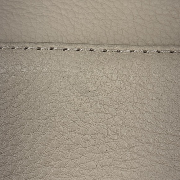 Calvin Klein Pebbled Leather Peach Chain Crossbody Purse Gold Lock Charm EUC‎ - Picture 11 of 16